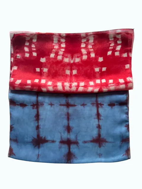 Kök boya ve indigo shibori örtüler