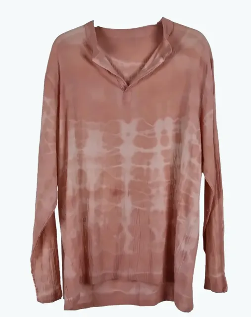 Kök boya ile shibori gömlek